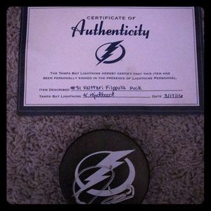 Tampa Bay Lightning Signed Puck #51